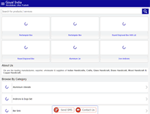 Tablet Screenshot of goyalindia.com